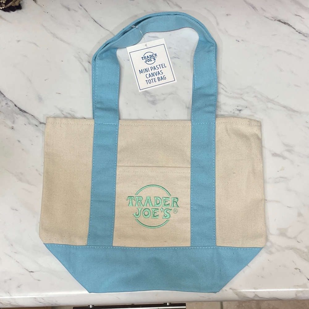 Trader Joe's Mini Pastel Tote Bag